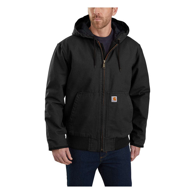 CARHARTT - WASHED DUCK INSULATED ACTIVE JACK CARHARTT®BLACK – The