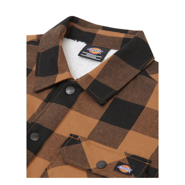 DICKIES SHERPA LINED SACRAMENTO SHIRT BROWN DUCK – The Real - Main Image