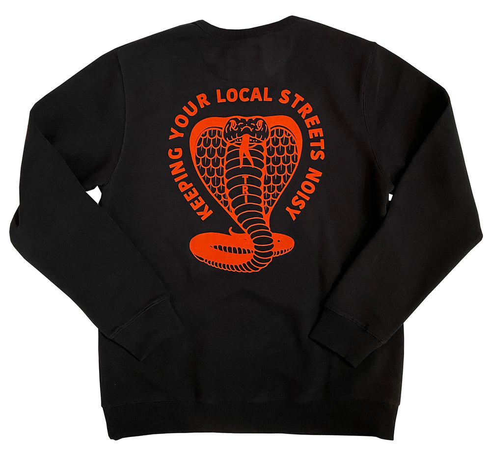 KEEPING YOUR LOCAL STREETS NOISY - CREW NECK - BLACK