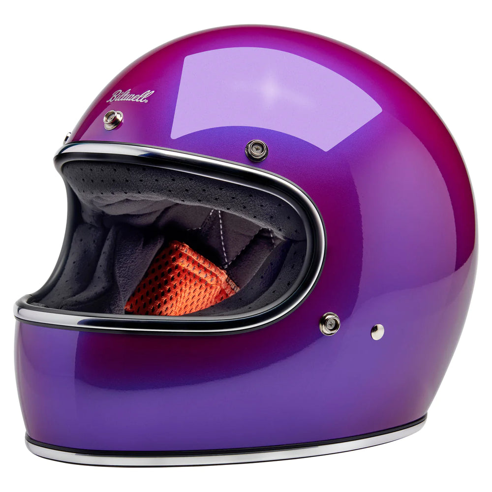 BILTWELL GRINGO ECE R22.06 HELMET - METALLIC GRAPE