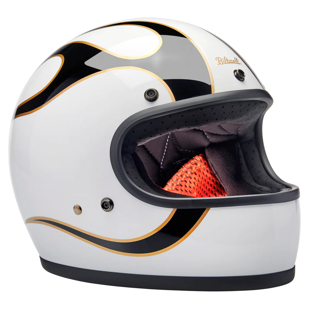 
                  
                    BILTWELL GRINGO ECE R22.06 HELMET - GLOSS WHITE / BLACK FLAMES
                  
                