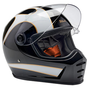 
                  
                    BILTWELL LANE SPLITTER ECE R22.06 HELMET - GLOSS BLACK / GLOSS WHITE FLAMES
                  
                