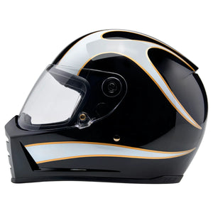 
                  
                    BILTWELL LANE SPLITTER ECE R22.06 HELMET - GLOSS BLACK / GLOSS WHITE FLAMES
                  
                