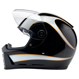 
                  
                    BILTWELL LANE SPLITTER ECE R22.06 HELMET - GLOSS BLACK / GLOSS WHITE FLAMES
                  
                