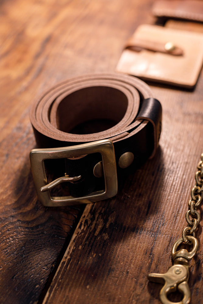
                  
                    TRI Handcrafted Heavy Leather Belt - Black
                  
                