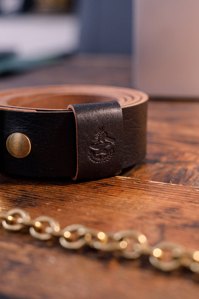 
                  
                    TRI Handcrafted Heavy Leather Belt - Black
                  
                