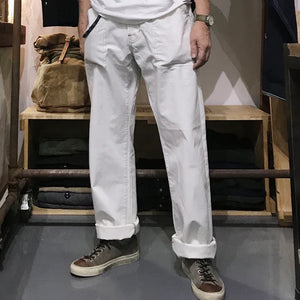 
                  
                    BZEN M.1077 QUENTIN L32 RELAX STRAIGHT 4 POCKET CANVAS BUCKLE BACK WORK PANT -11OZ-E0 WHITE
                  
                