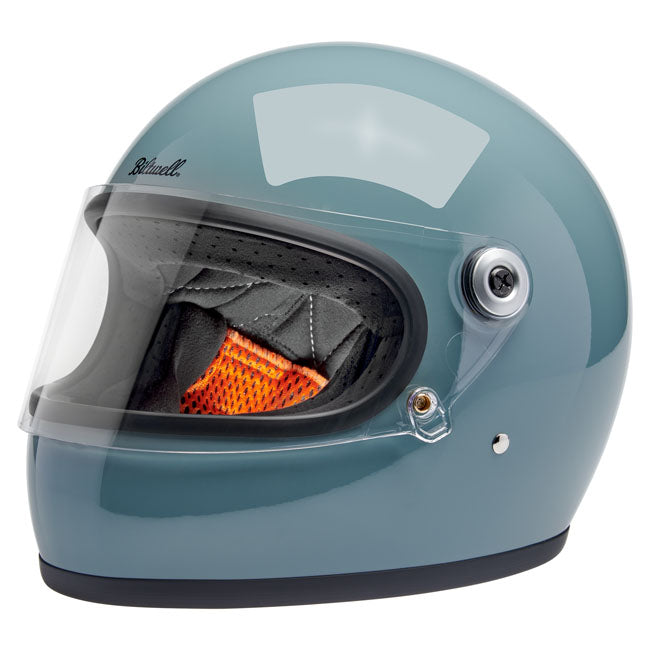 BILTWELL GRINGO S ECE R22.06 HELMET - AGAVE BLUE GLOSS