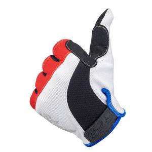 
                  
                    BILTWELL MOTO GLOVES - RED/WHITE/BLUE
                  
                