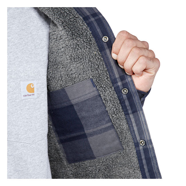 
                  
                    CARHARTT - FLANNEL SHERPA-LINED SHIRT NAVY
                  
                