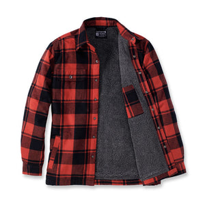 
                  
                    CARHARTT - FLANNEL SHERPA-LINED SHIRT RED OCHRE
                  
                
