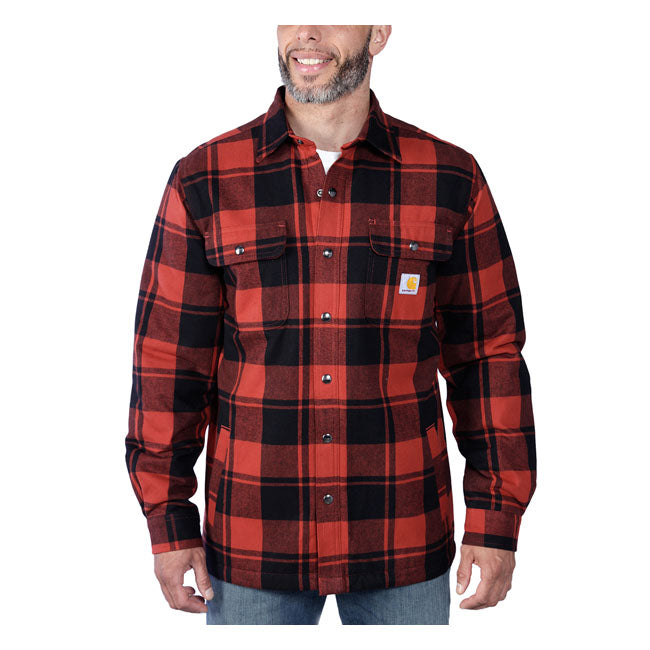 
                  
                    CARHARTT - FLANNEL SHERPA-LINED SHIRT RED OCHRE
                  
                