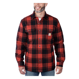 
                  
                    CARHARTT - FLANNEL SHERPA-LINED SHIRT RED OCHRE
                  
                