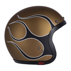 
                  
                    ROEG X 13 1/2 SKULL BUCKET HELMET FLAMES MATT GOLD
                  
                
