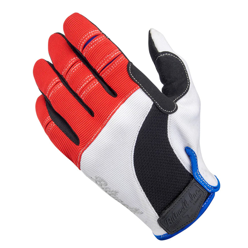 
                  
                    BILTWELL MOTO GLOVES - RED/WHITE/BLUE
                  
                