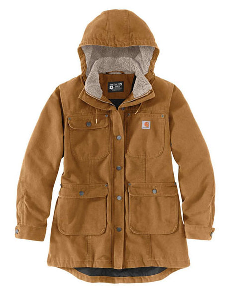 CARHARTT LOOSE FIT WEATHERED DUCK COAT WOMEN CARHARTT BROWN The Real Intellectuals Store