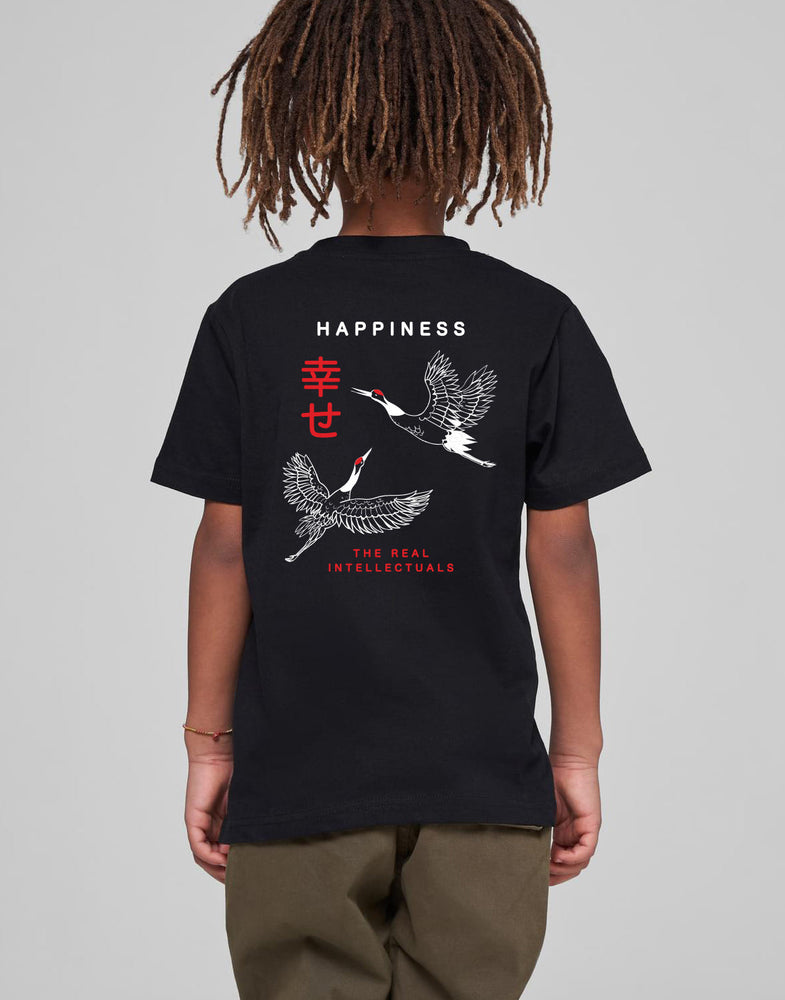 KIDS CRANES BLACK TEE