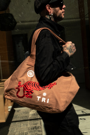 
                  
                    "TORA" EMBROIDERED TOTE BAG - CARAMEL
                  
                