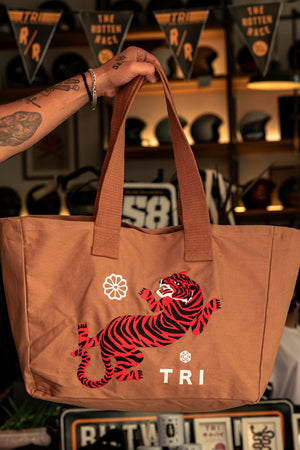 
                  
                    "TORA" EMBROIDERED TOTE BAG - CARAMEL
                  
                