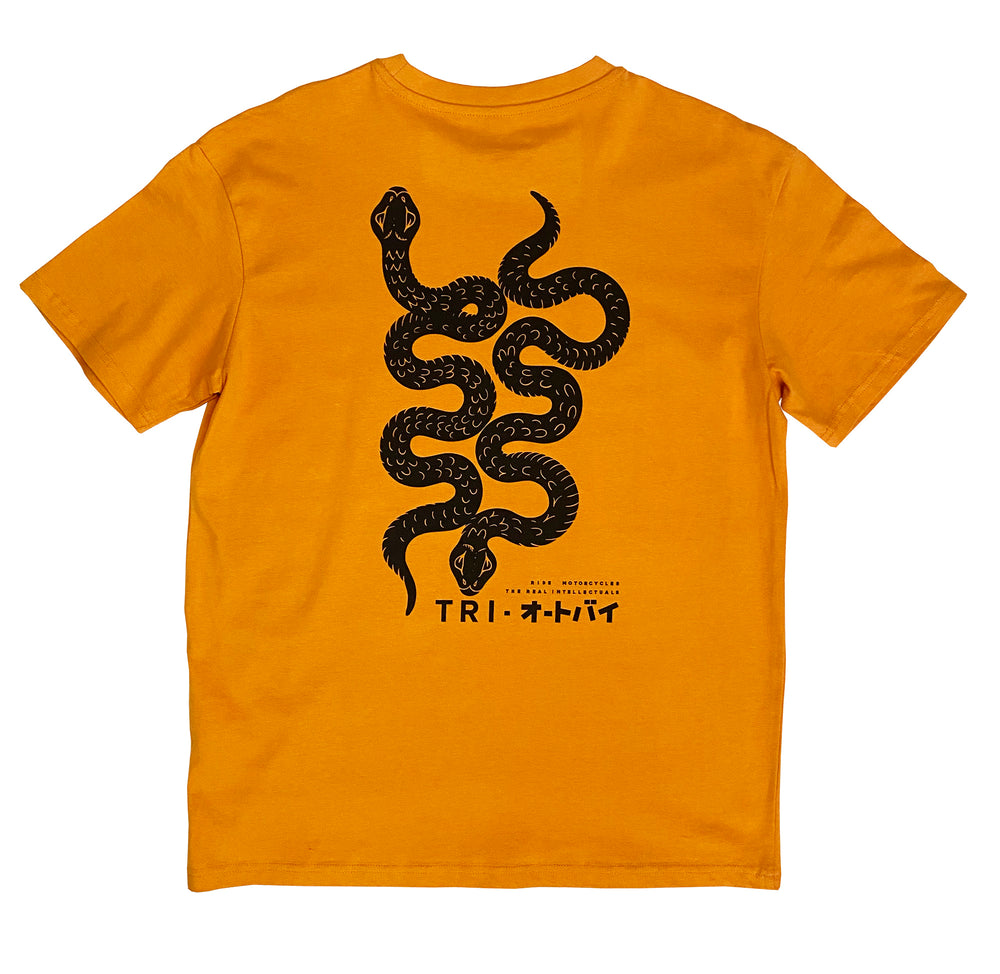 TRI - GO NO SEN - Heavy Oversized Tee - Orange