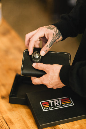
                  
                    TRI of Life- Leather Wallet - Black
                  
                