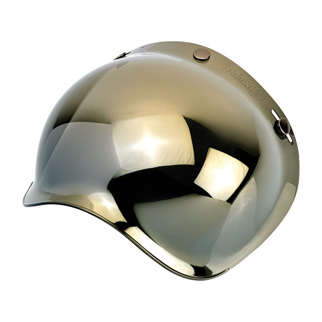 BILTWELL BUBBLE SHIELD - GOLD MIRROR