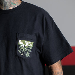 
                  
                    BILTWELL Rats Bats Pocket T-Shirt - Black
                  
                