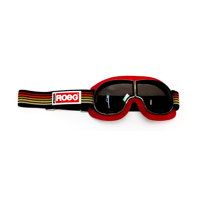 ROEG JETTSON FOUNDRY GOGGLE BLACK AND STRIPED STRAP