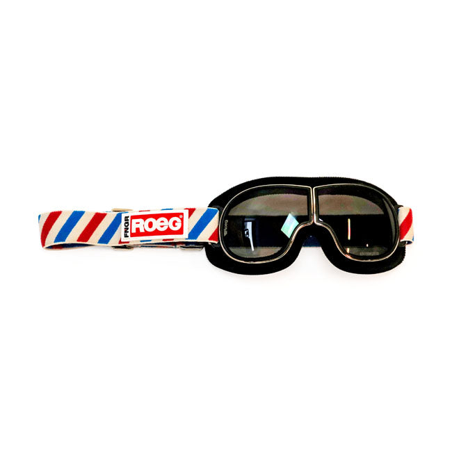 ROEG JETTSON HELIX GOGGLE BLACK AND STRIPED STRAP