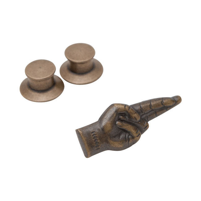 
                  
                    LOSER MACHINE LMC GOOD LUCK PIN ANITQUE BRASS
                  
                