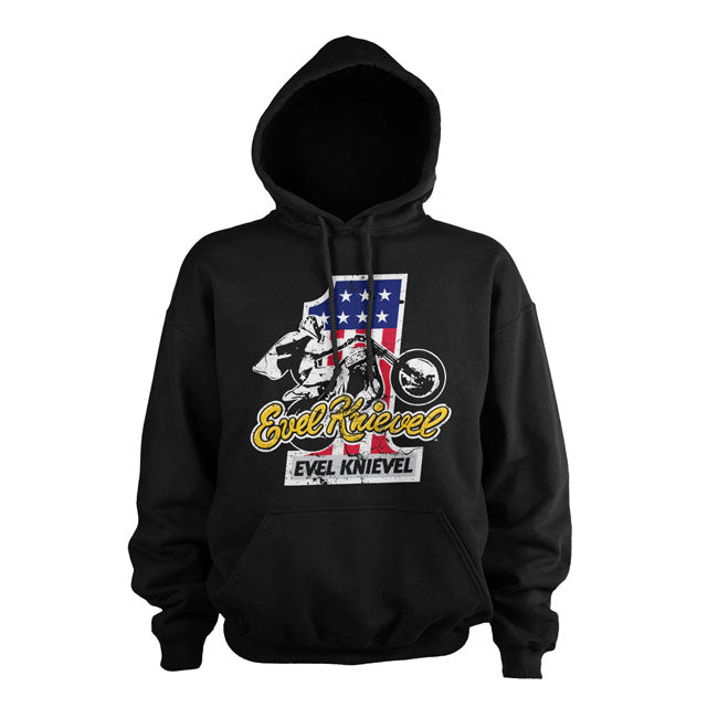 EVEL KNIEVEL - NO. 1 HOODIE BLACK