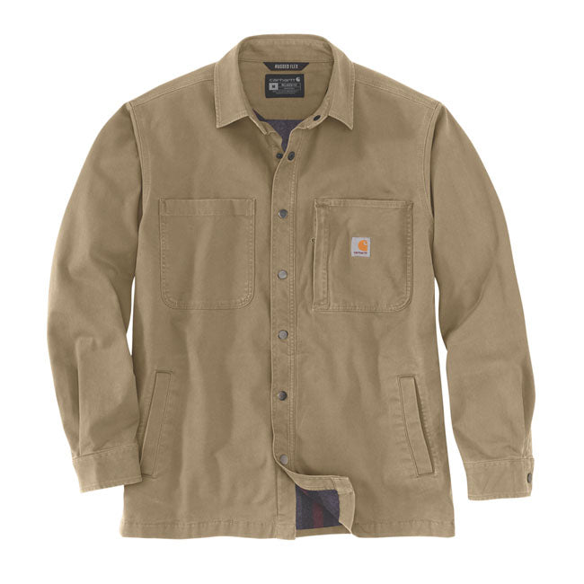 CARHARTT - FLEECE LINED DENIM SHIRT - JAC DARK KHAKI