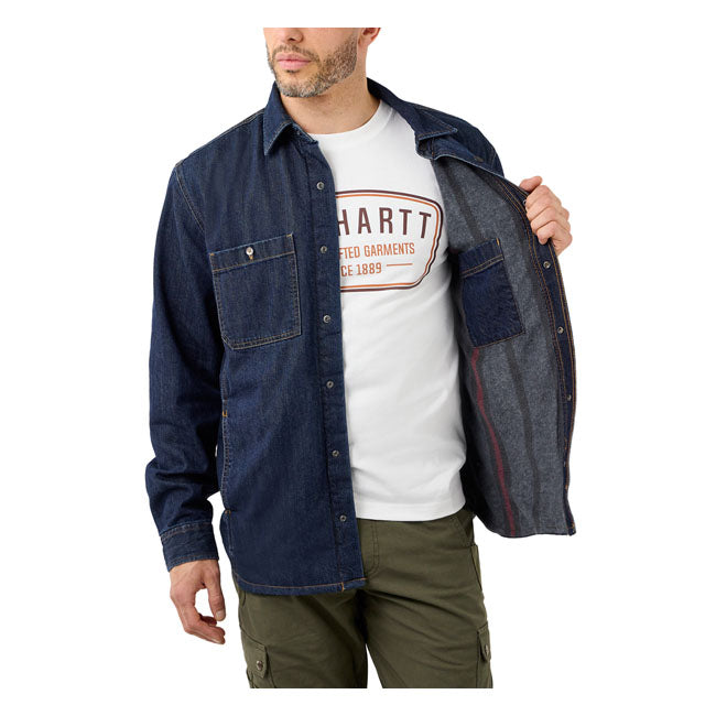 
                  
                    CARHARTT - DENIM FLEECE LINED SHIRT - GLACIER
                  
                