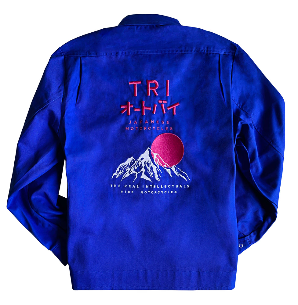 TRI JAPAN - EMBROIDERED WORKWEAR JACKET - ROYAL BLUE