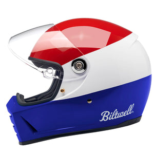 
                  
                    BILTWELL - Lane Splitter Helmet - Podium Gloss Red/White/Blue
                  
                
