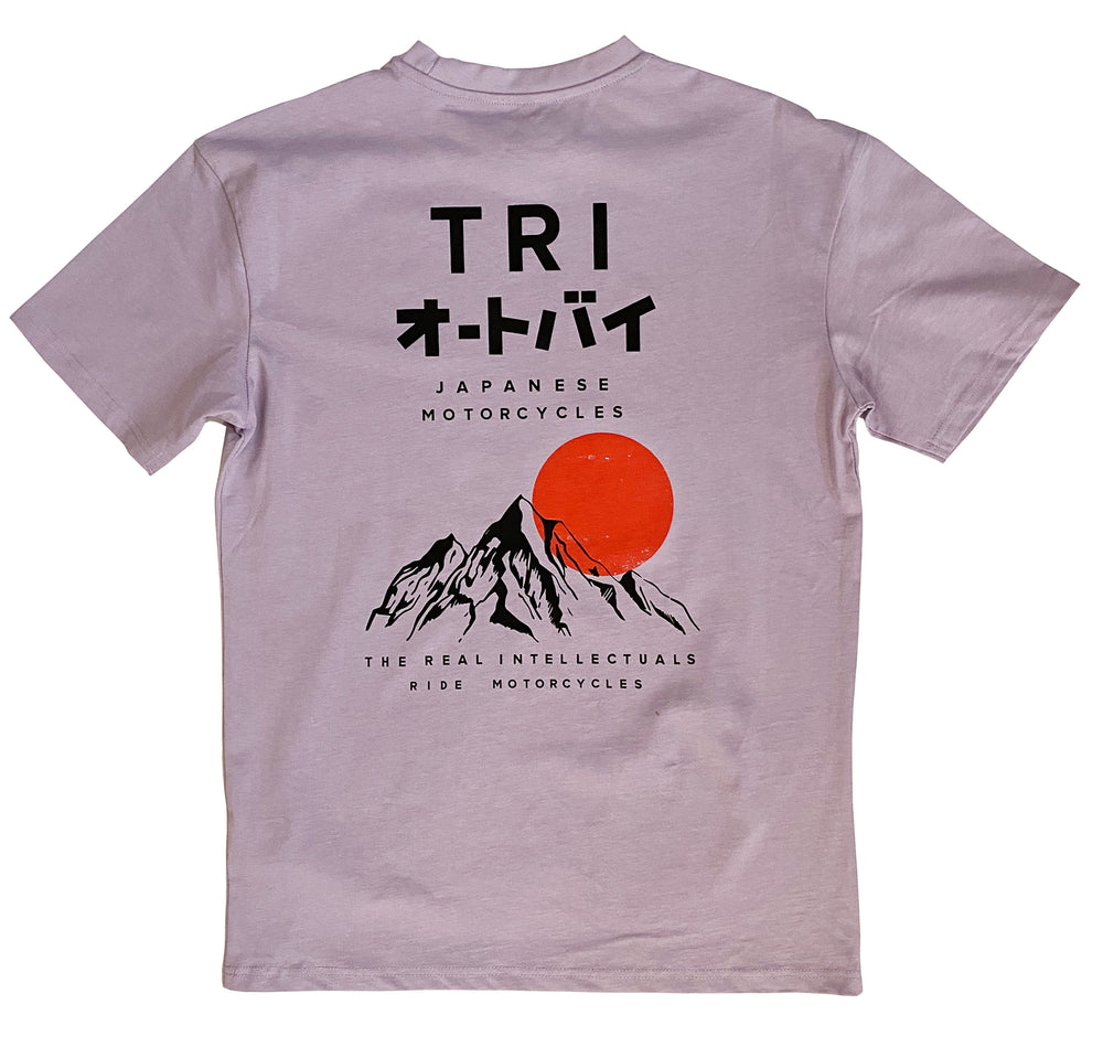 TRI JAPANESE MOTOR TEE - Heavy Oversized - Lilac