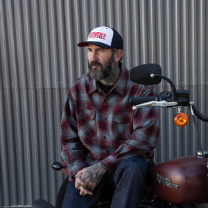 
                  
                    BILTWELL - VINTAGE SNAP BACK - BLACK/WHITE/RED
                  
                